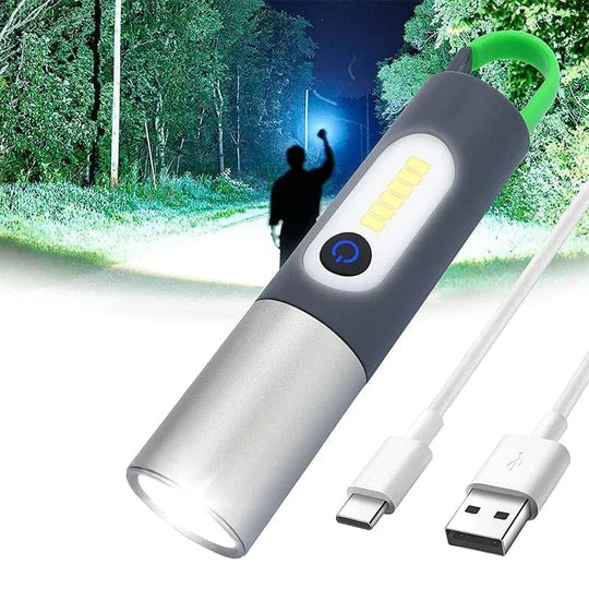 مصباح يدوي متعدد الوظائف قابل لإعادة الشحن ( LED ) original