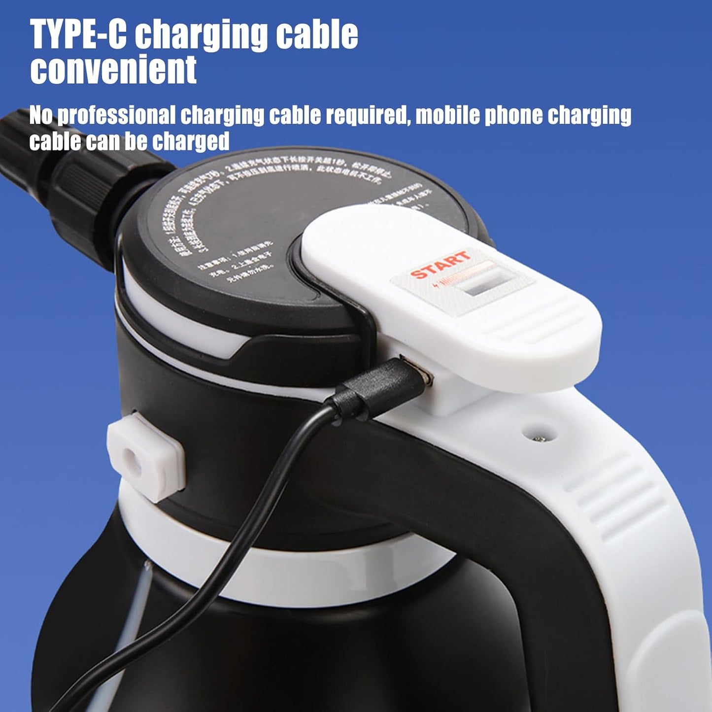 بخاخ  كهربائي 2 لتر متعدد الاستعمالات – قوة تنظيف احترافية بتصميم محمول, شحن سريع  وسهل الاستخدام